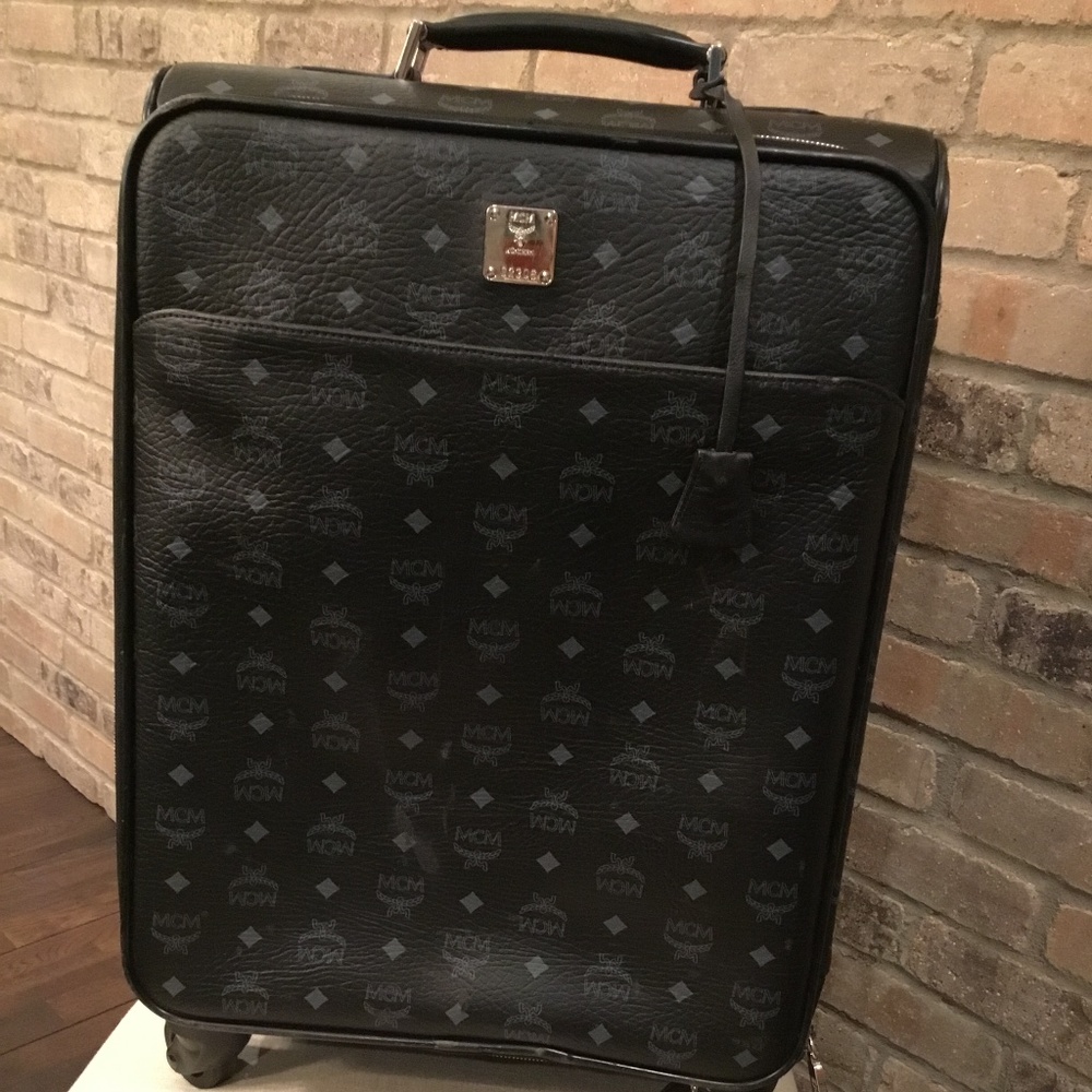 Authentic MCM Carry On Suitcase and Matching Backpack